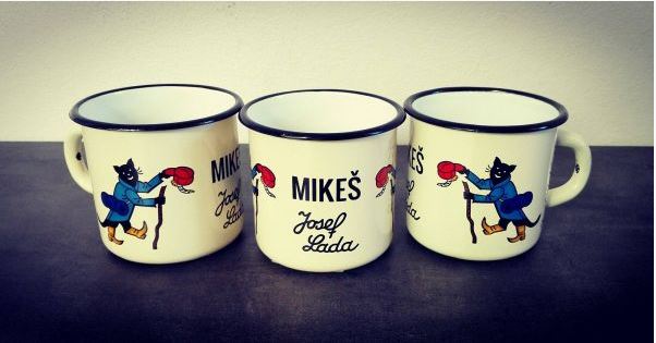 Plecháček Josef Lada - motiv KOCOUR MIKEŠ